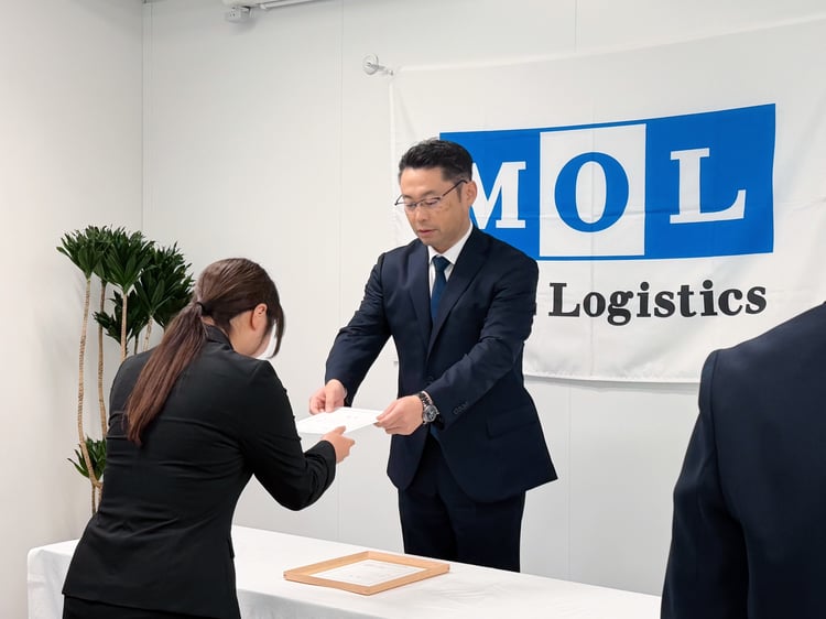 2026年 商船三井ロジスティクス 入社式を執り行いました